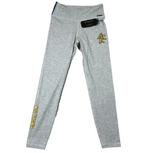 Pro Standard Womens Medium Gray West Virginia Mountaineers Football Leggings NWT